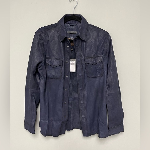 John Varvatos Izzy goat suede Jacket. Size EU 44 USA 34 Small BNWT $698 - Picture 10 of 16